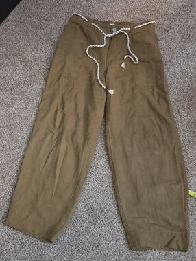 Joie Olive-Tone Drawstring Chinos for Men